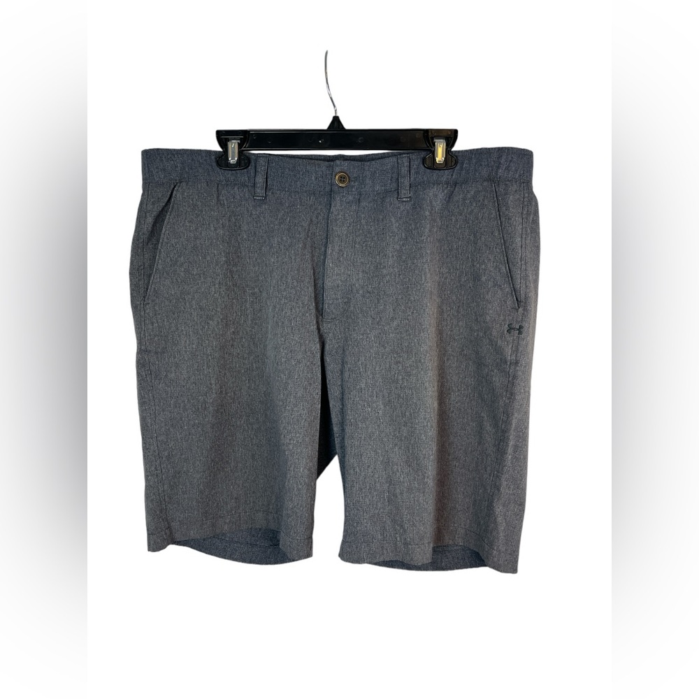 Under armour men’s gray flat‎ front golf shorts size 40